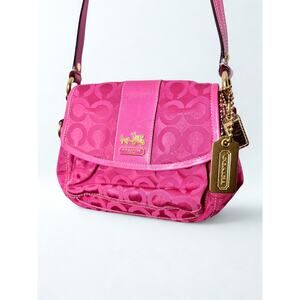Coach Madison Op Art Holly Crossbody Bag #12988 Pink